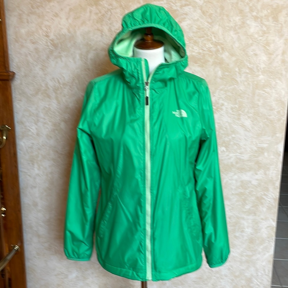 The North Face Green Hooded Lightweight Rain Jacket